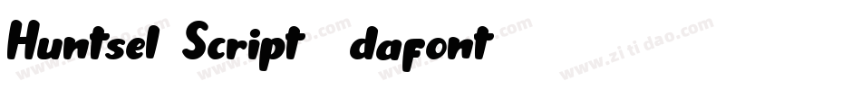 Huntsel Script (dafont)字体转换